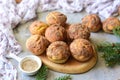 Delicious dessert for a snack for the whole family: pumpkin cupcakes sprinkled with sugar. Pumpkin muffins with a crispy