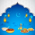 Delicious dishes for Iftar party Royalty Free Stock Photo