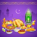 Delicious dishes for Iftar party