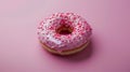 Delicious donut with text Royalty Free Stock Photo