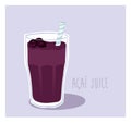 Delicious Energy drink Acai summer