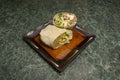 Delicious Falafel Pita Wrap Royalty Free Stock Photo