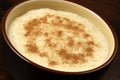 Delicious fancy rice pudding Royalty Free Stock Photo