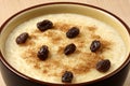 Delicious fancy rice pudding Royalty Free Stock Photo