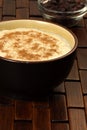 Delicious fancy rice pudding Royalty Free Stock Photo