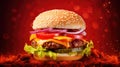delicious fastfood burger food fast