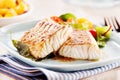 Delicious fillets of pollock or coalfish Royalty Free Stock Photo