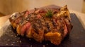 Delicious Fiorentina steak, t bone beef steak typical of Tuscany, Italy