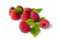 Delicious first class fresh raspberries Royalty Free Stock Photo