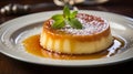 Delicious Flan Dessert With Caramelized Sweetness Royalty Free Stock Photo