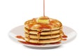 Delicious fluffy pancake Royalty Free Stock Photo