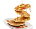 Delicious fluffy pancake Royalty Free Stock Photo