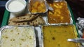 Delicious food served by Indian Railways in Swarn Jayanti Rajdhani Express running between Ahmedabad and New Delhi