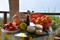 Delicious food, specialties of Calabria