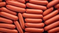 Delicious Frankfurters Meat Product Horizontal Background.