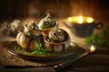 Delicious French Escargot: An Appetizer or Side Dish Royalty Free Stock Photo