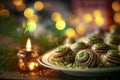 Delicious French Escargot: An Appetizer or Side Dish Royalty Free Stock Photo