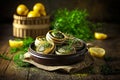 Delicious French Escargot: An Appetizer or Side Dish Royalty Free Stock Photo