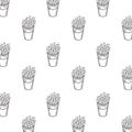 Delicious french fries fast food pattern