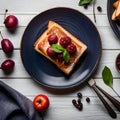 Delicious french toast - ai generated image Royalty Free Stock Photo