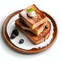 Delicious french toast - ai generated image Royalty Free Stock Photo