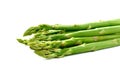 Delicious fresh asparagus isolated on white