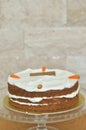 Delicious Fresh baked Carrot Cake Royalty Free Stock Photo