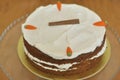Delicious Fresh baked Carrot Cake Royalty Free Stock Photo