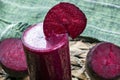 Delicious fresh beet juice Royalty Free Stock Photo