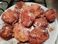 Delicious fresh  cinnamon  doughnuts Royalty Free Stock Photo