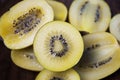 Delicious and Fresh Golden Kiwi Fruit Royalty Free Stock Photo