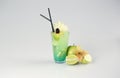 Delicious fresh green cocktail Royalty Free Stock Photo