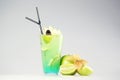 Delicious fresh green cocktail Royalty Free Stock Photo