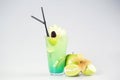 Delicious fresh green cocktail Royalty Free Stock Photo