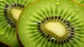 delicious fresh kiwi total background,slice of kiwi fruit on a full frame. AI Generative