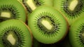 delicious fresh kiwi total background,slice of kiwi fruit on a full frame. AI Generative