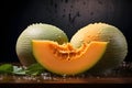 Delicious fresh melon. Generative AI