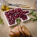 Delicious Fresh pieces of beet cube close-up