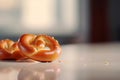 Delicious fresh pretzel. Generate AI