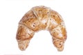 Delicious freshly croissant, isolated with clipping paths on white background.