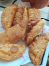 Delicious freshly fried pasties