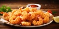 delicious fried breaded shrimp dish