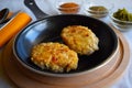 Delicious fried cutlets with spices.