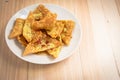 Delicious Fried dumpling crispy Royalty Free Stock Photo
