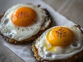Delicious fried eggs