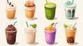 Delicious Frozen Drink Recipes Royalty Free Stock Photo