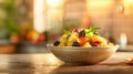 A Delicious Fruit Salad in Bowl Royalty Free Stock Photo