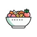 Delicious Fruit Salad Bowl for Refreshing Snacks Royalty Free Stock Photo