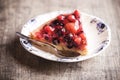 Delicious fruit tart dessert Royalty Free Stock Photo