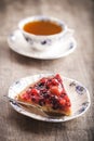 Delicious fruit tart dessert Royalty Free Stock Photo